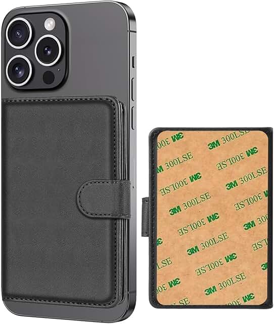 Leather Wallet Card Holder with RFID Blocking