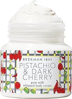 Pistachio and Dark Cherry Body Cream, 8 oz