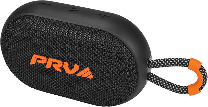 Portable Bluetooth Speaker with Clip, Waterproof, 10-Hour Battery