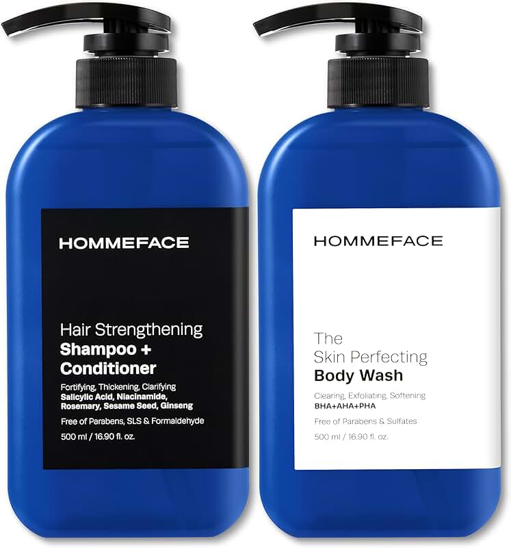Men's 2-in-1 Shower Kit with Shampoo, Conditioner, and Body Wash