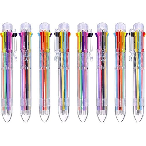 Set of 16 multicolor retractable ballpoint pens