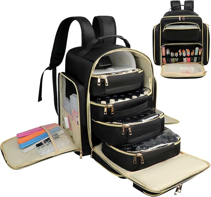 Large Nail Polish and Art Supplies Travel Organizer