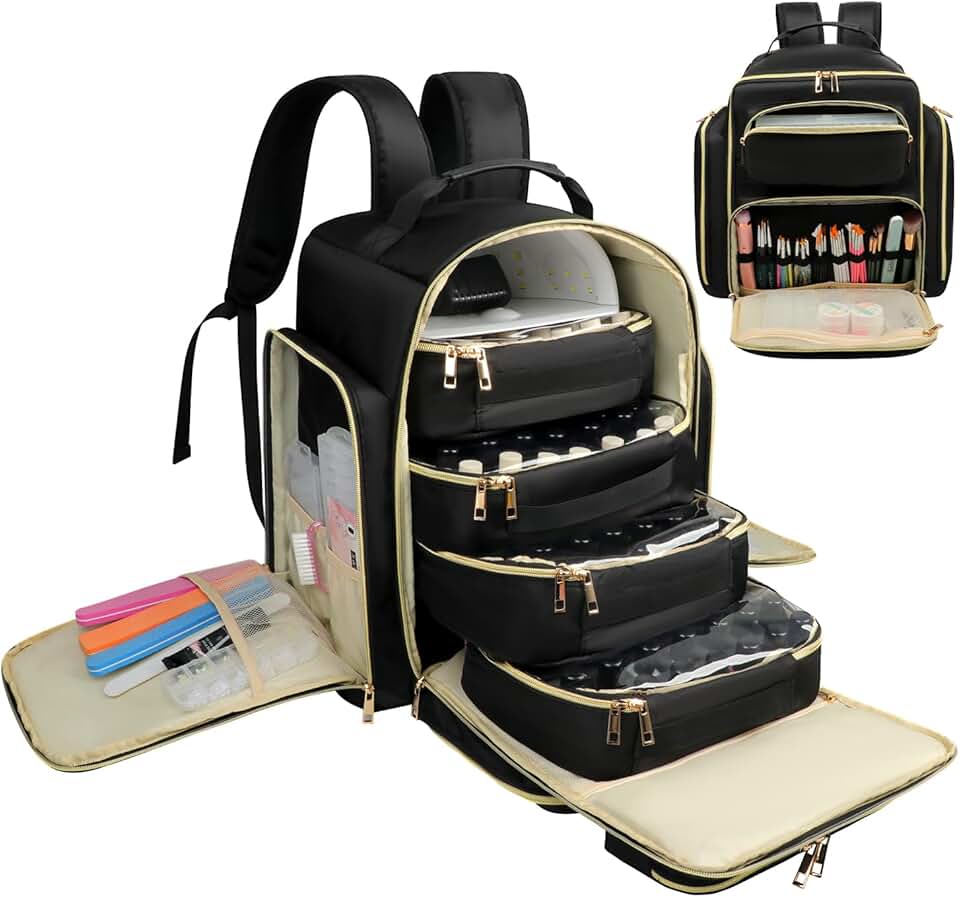 Large Nail Polish and Art Supplies Travel Organizer