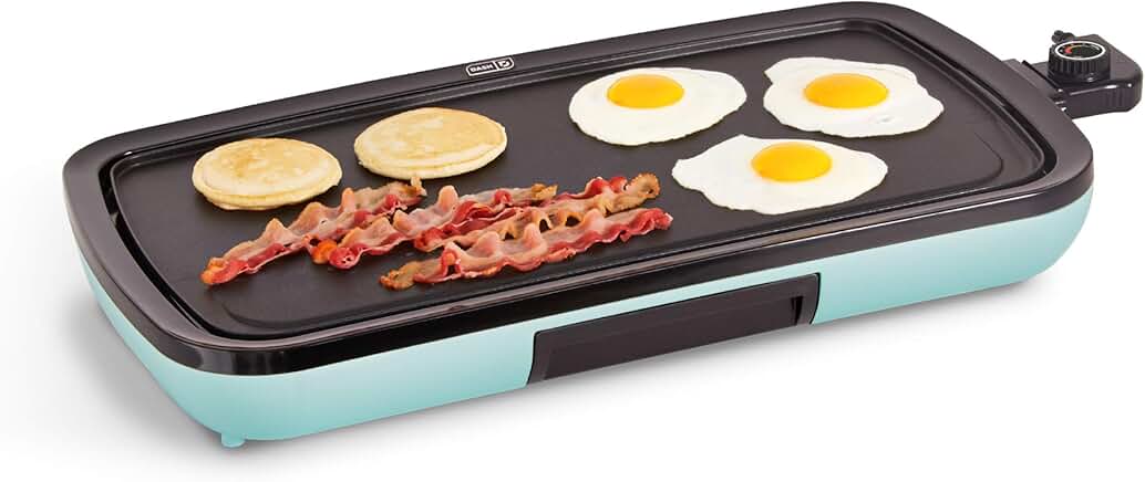 20-inch Nonstick Electric Griddle for Breakfast and Snacks