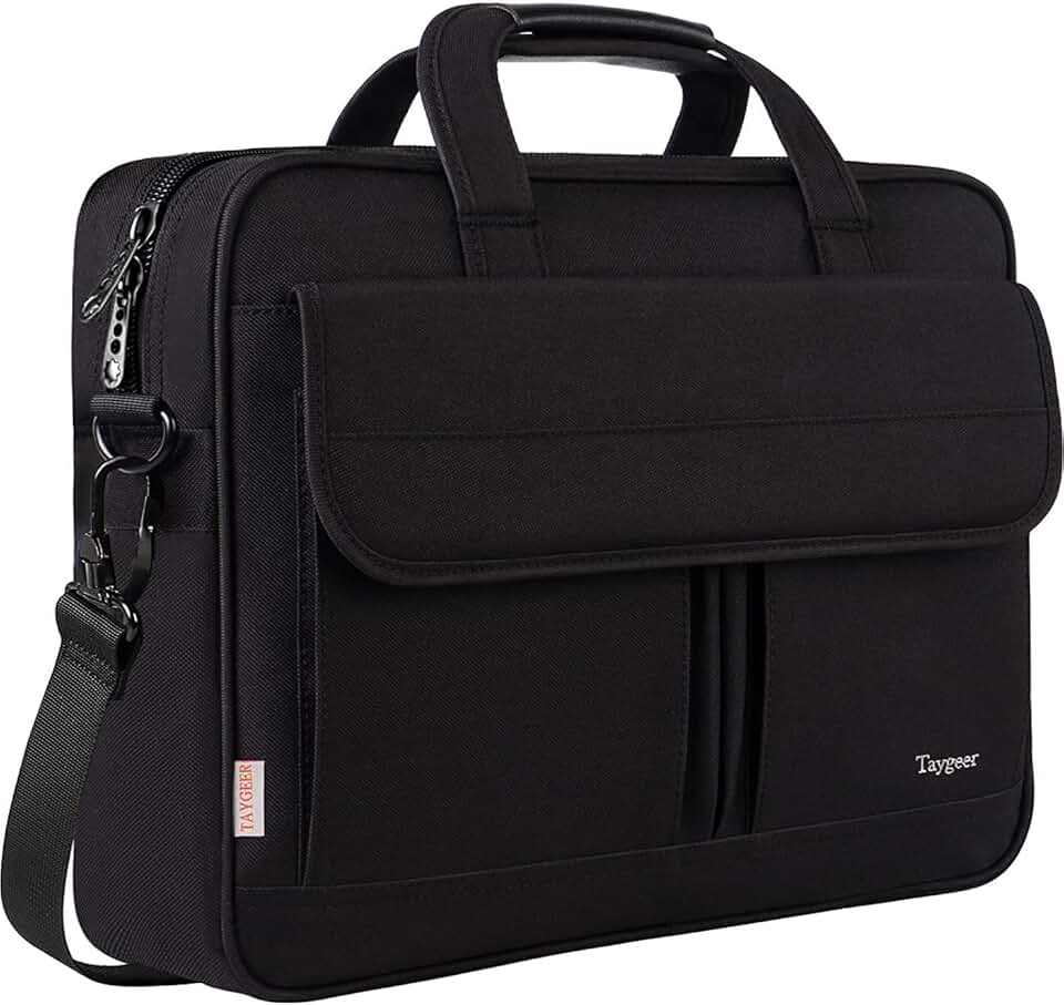 15.6 Inch Water-Resistant Laptop Bag for Men and Women