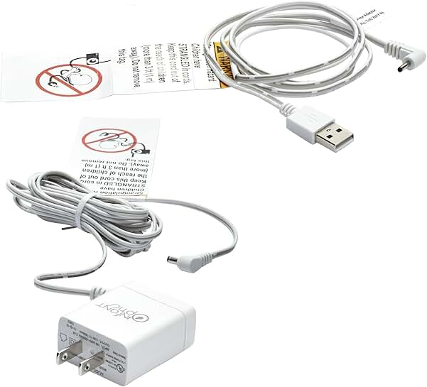 Power Cord Adapter for DXR8 PRO Monitor, White