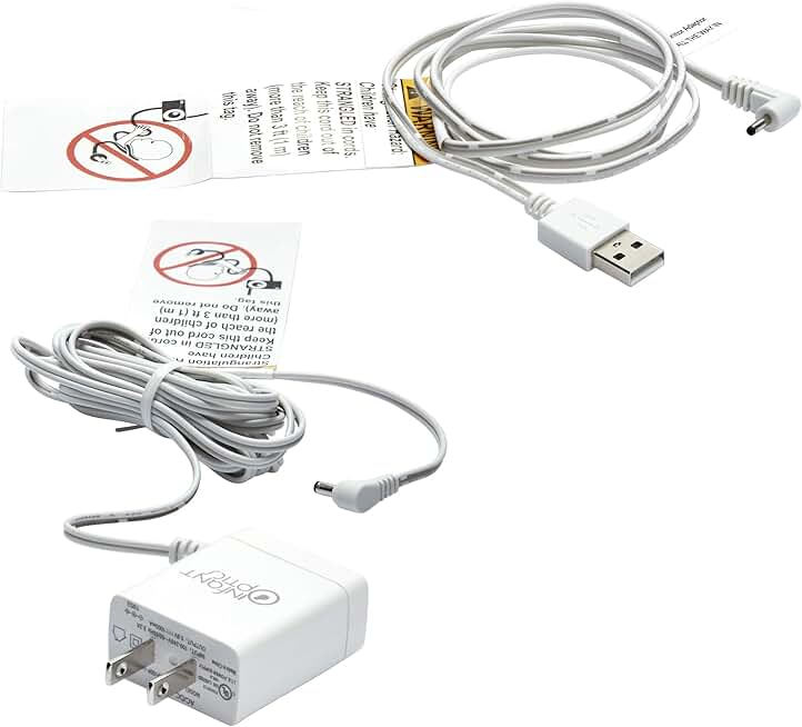 Power Cord Adapter for DXR8 PRO Monitor, White