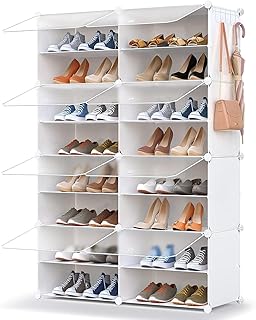 32-Pair Shoe Storage Organizer for Closet and Entryway