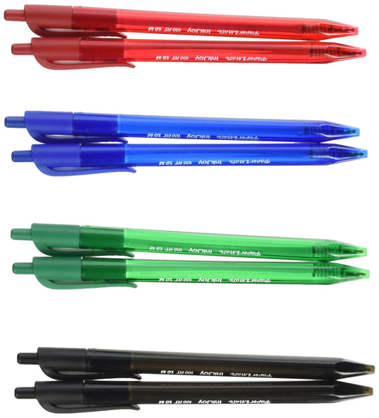 Set of 8 assorted inkjoy ballpoint pens