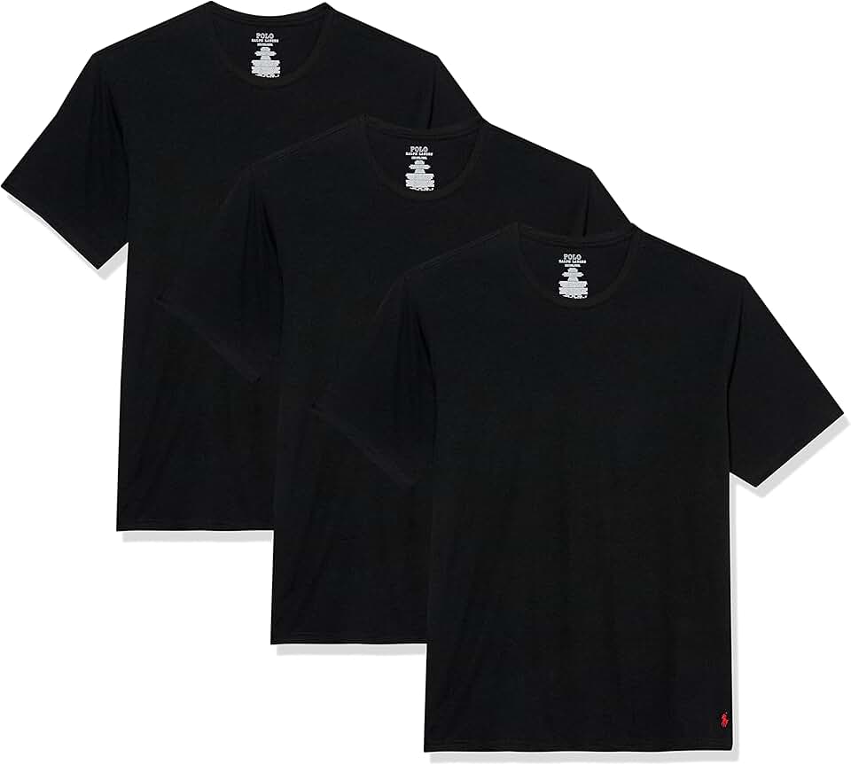 Men's Classic Stretch Crew Undershirts, Big & Tall, 3 Pack