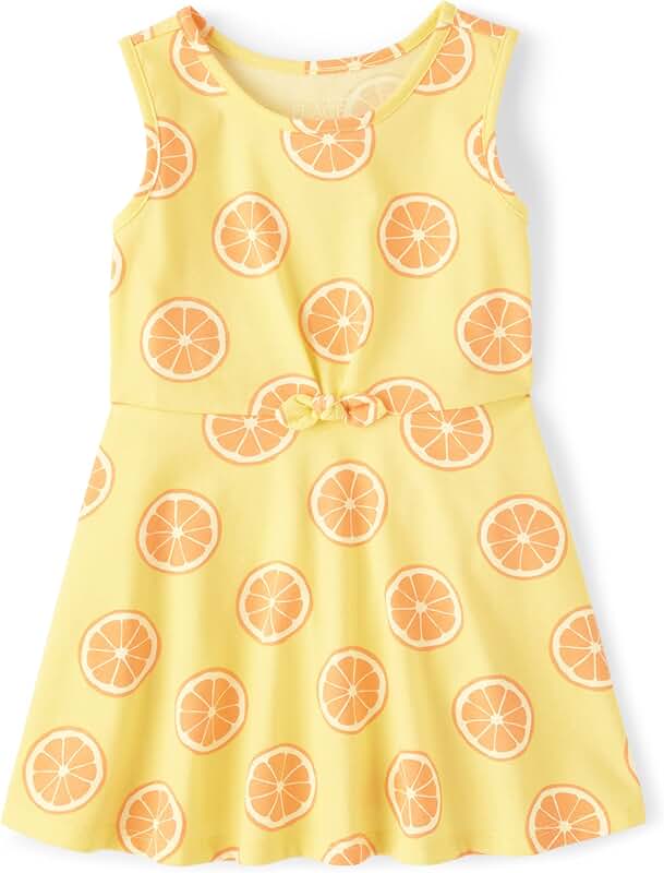 Girls and Toddler Short Sleeve Playwear Dress for Sun