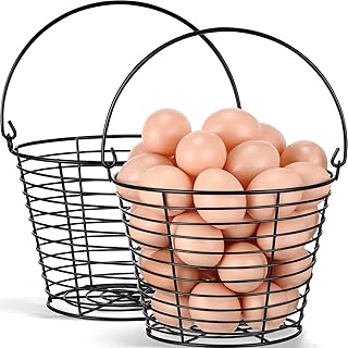 Egg Storage Basket for Chicken and Duck Eggs, 8-inch, 2-pack