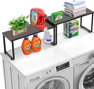 Expandable Shelf for Washer and Dryer Storage
