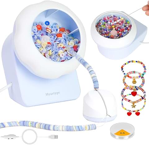 2-in-1 Electric Bead Spinner for Jewelry Making