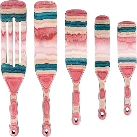 Wooden Spurtle Set for Cooking and Serving