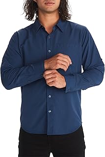 Men's Lightweight Long Sleeve Button-Down Shirt