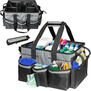 Large Waterproof Cleaning Tool Organizer with Handles