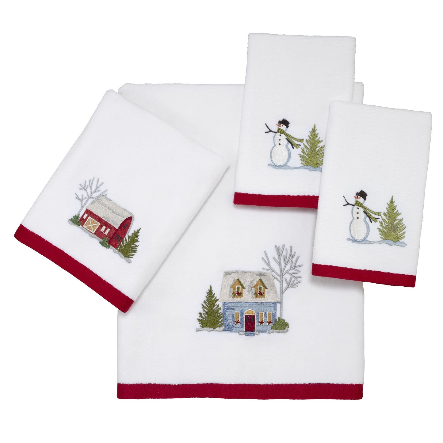 Bath Towel, 100% Cotton, Holiday Decor Warm Welcome ,