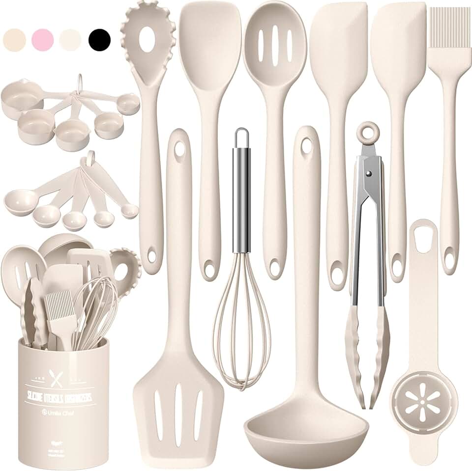 22-Piece Heat-Resistant Silicone Kitchen Utensil Set