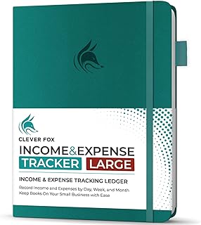 Large Income and Expense Tracker Notebook for Small Business