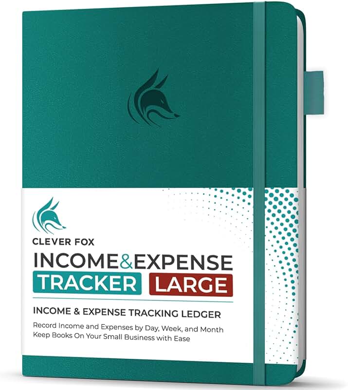 Large Income and Expense Tracker Notebook for Small Business