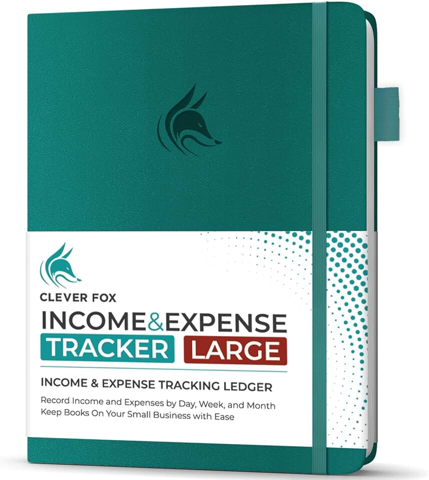 Large Income and Expense Tracker Notebook for Small Business