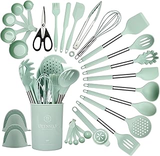 28-Piece Silicone Cooking Utensils Set with Holder