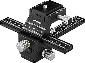 Macro Focusing Rail Slider with Rotation and Locking