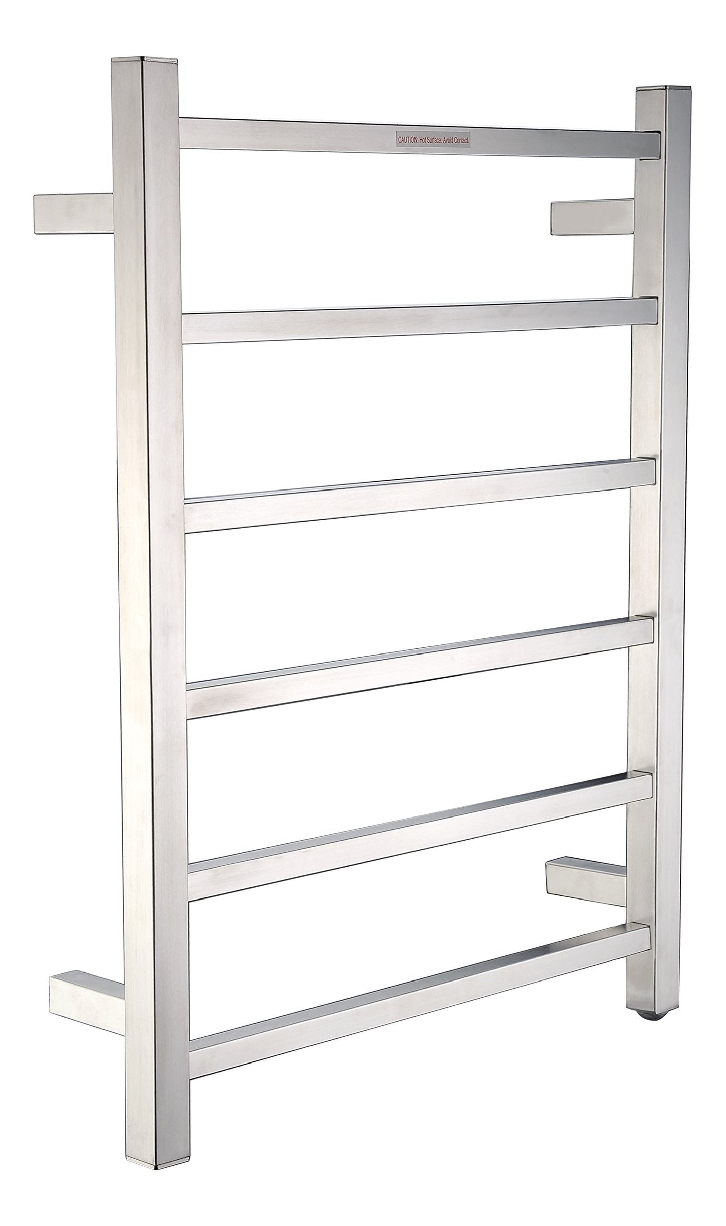 Charles 6-Bar Wall Mount Brushed Nickel Towel Warmer  Energy Efficient 68W Electric Plug in Heated Towel Rack for Bathroom  Stainless Steel Towel Heater Rail Quick Towel Dryer  TW-AZ014BN