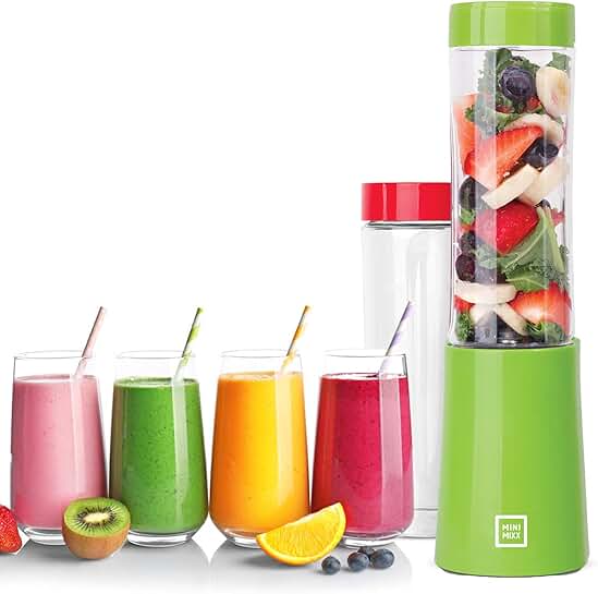 Compact personal blender for smoothies and shakes