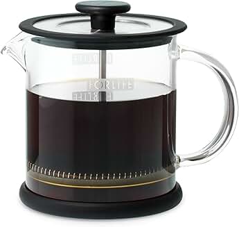 Cafe Style Glass Coffee and Tea Press, 16 Ounce