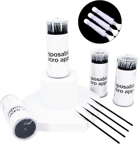 400 Disposable Micro Applicator Brushes for Eyelash and Makeup
