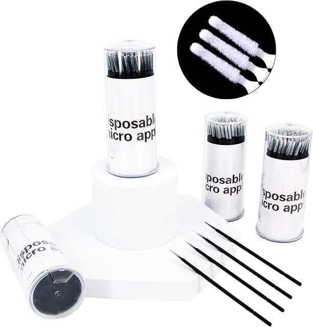 400 Disposable Micro Applicator Brushes for Eyelash and Makeup