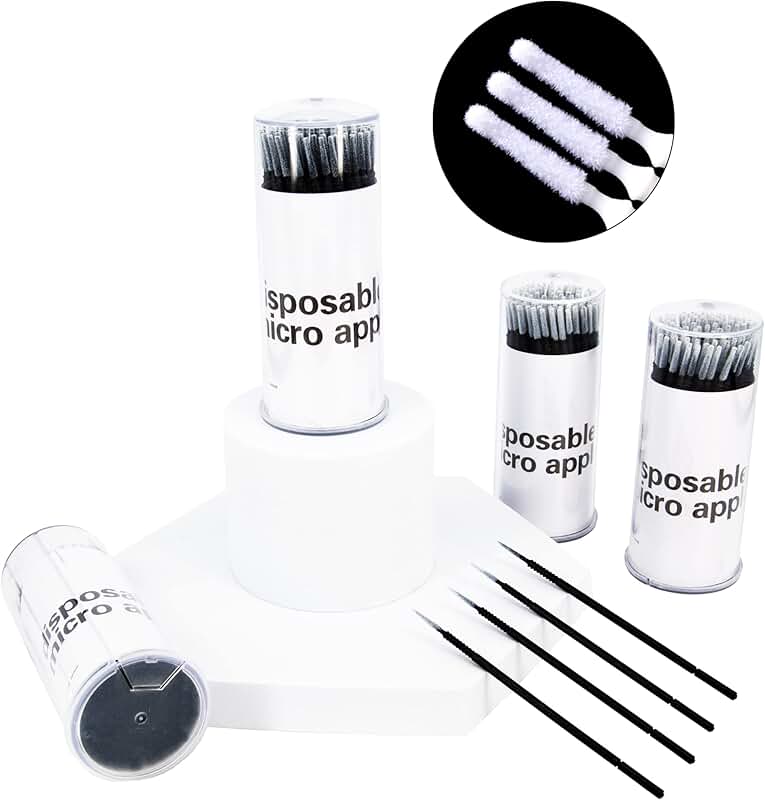 400 Disposable Micro Applicator Brushes for Eyelash and Makeup