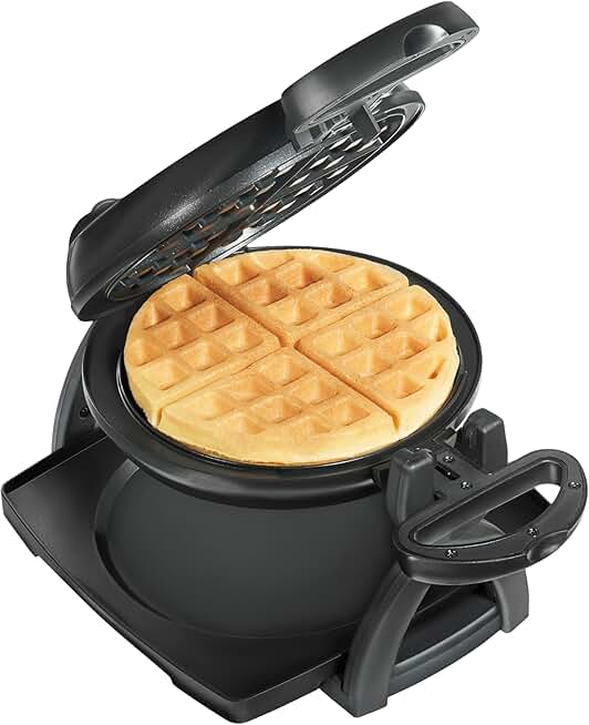 Belgian Waffle Maker with Nonstick Plates and Flip Function