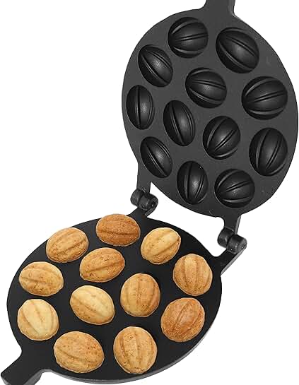 Walnut Cookie Mold, 12-piece Non-stick Set