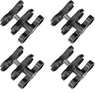 Aluminum Clamp for Diving Light, 4 Pack
