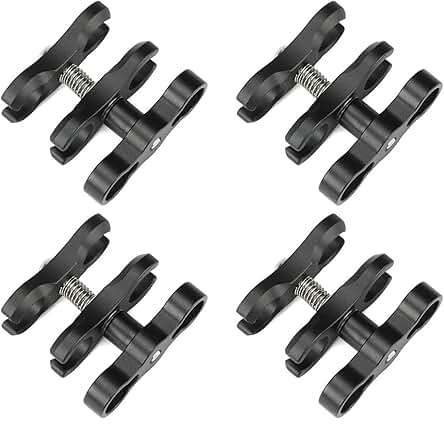 Aluminum Clamp for Diving Light, 4 Pack