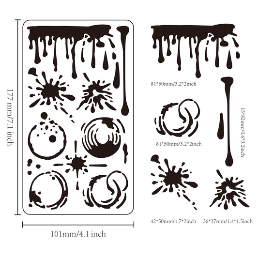 Stainless Steel Painting Kit with Stencils and Bookmarks