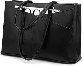 Waterproof Leather Laptop Tote Bag for Women