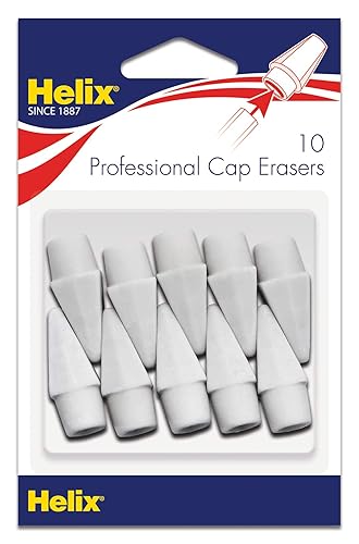 Professional Pencil Cap Erasers, 10 Pack