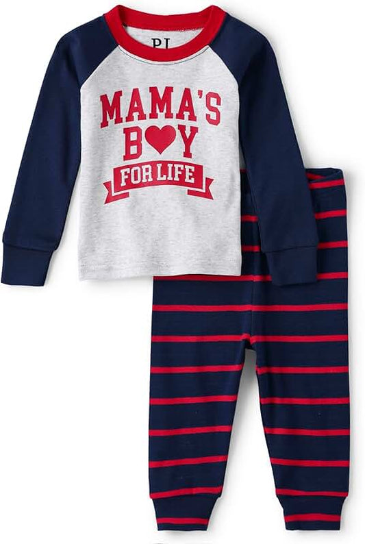 Baby Boys' Long Sleeve Top and Pants Pajama Set