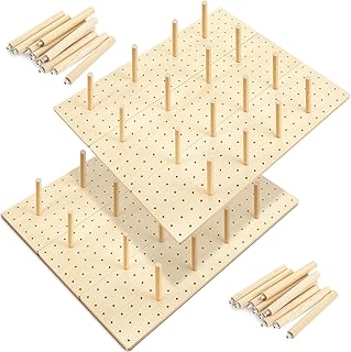 Six-Piece Wood Pegboard Drawer Organizer Set