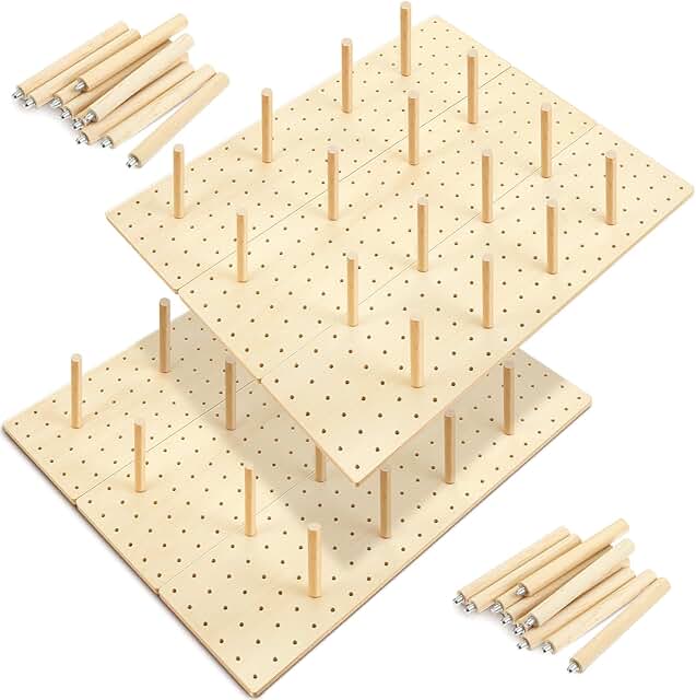 Six-Piece Wood Pegboard Drawer Organizer Set