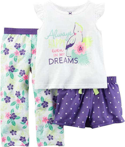 Three-piece poly print for 12 months