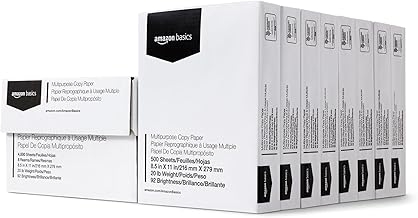 Multipurpose Copy Printer Paper, 20 lb, 8.5 x 11 Inches