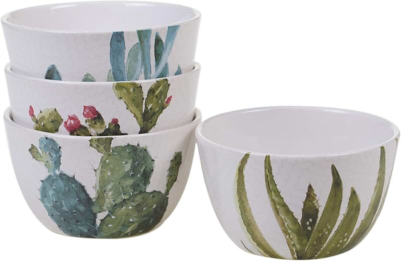 Set of 6 Christmas Pasta Bowls, 8 Inch Salad Plates