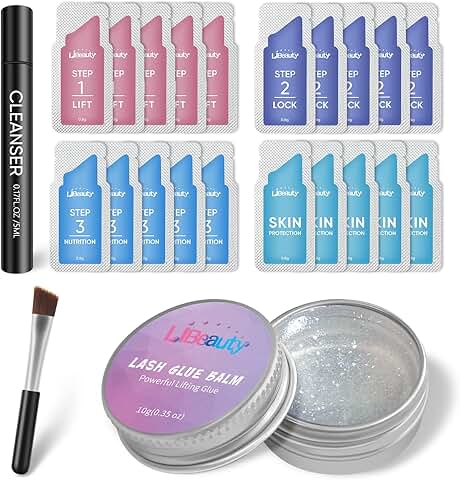 Lash and Brow Lift Kit with Glue and Perming Lotion
