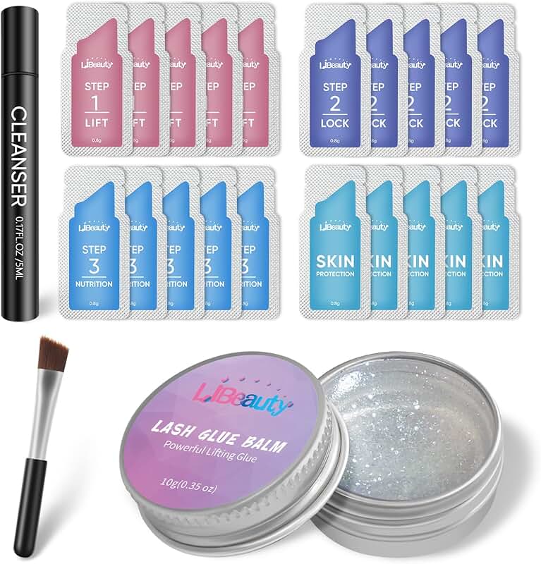 Lash and Brow Lift Kit with Glue and Perming Lotion