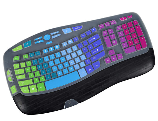 Rainbow Keyboard Cover for Wireless Wave Keyboard